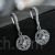 Zircon diamond drop earrings