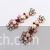 Pink gemstone long dangle earrings