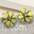 Lemon green stud earrings