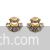 Antique gold plated crystal stud earrings
