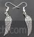 Simple angel wings dangle earrings