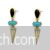 Stylish geometric dangle earrings