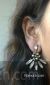 Vintage white stone earrings