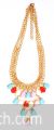 MulticolorPastel colored statement necklace