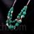 Green acrylic beads chunky necklace