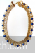 Elegant blue and golden neckpiece