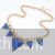 Lovely blue triangular neckpiece