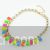 Multicoloured gemstones necklace