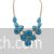 Blue gemstones necklace