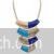 Blue layered necklace