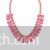 Pink gemstones necklace