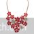 Elegant floral neckpiece - Red