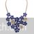 Elegant floral neckpiece - Blue