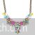 Multicolored gemstones neckpiece