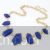 Royal blue irregular stones neckpiece