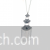 Trendy antique silver with chain tassels long necklace