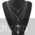 Antique silver Bohemian multilayered necklace