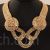 Golden braided design necklace
