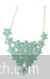Mint green floral design neckpiece