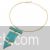 Layered turquoise stone marble choker necklace