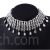 Studded ancient silver choker necklace