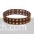 Coffee double layer hollow design choker necklace