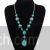 Vintage turquoise stone statement necklace