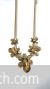 Antique gold floral design necklace