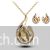 Lovely design champagne shade Austrian Crystal pendant set