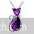Amazingly designed crystal cat pendant