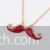 Red Mustache necklace