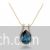 Elegant Austrian Crystal pendant - Blue