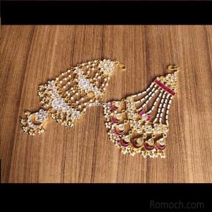 24 ct Gold Plated Handmade Traditional Punjabi Duck Earrings Jhumka J0385   PunjabiJewellerycom